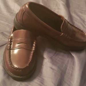 Kids Brow Leather Sperry Penny Loafers